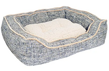 Load image into Gallery viewer, Slate &amp; Oatmeal Rosewood Dog Bed
