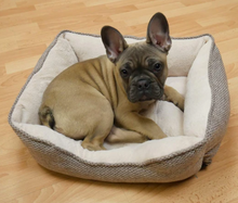 Load image into Gallery viewer, Truffle Square Rosewood Dog Bed

