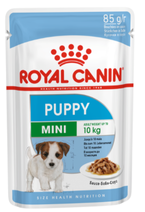 ROYAL CANIN Mini Puppy Wet Food Pouches - 12 x 85g pouches