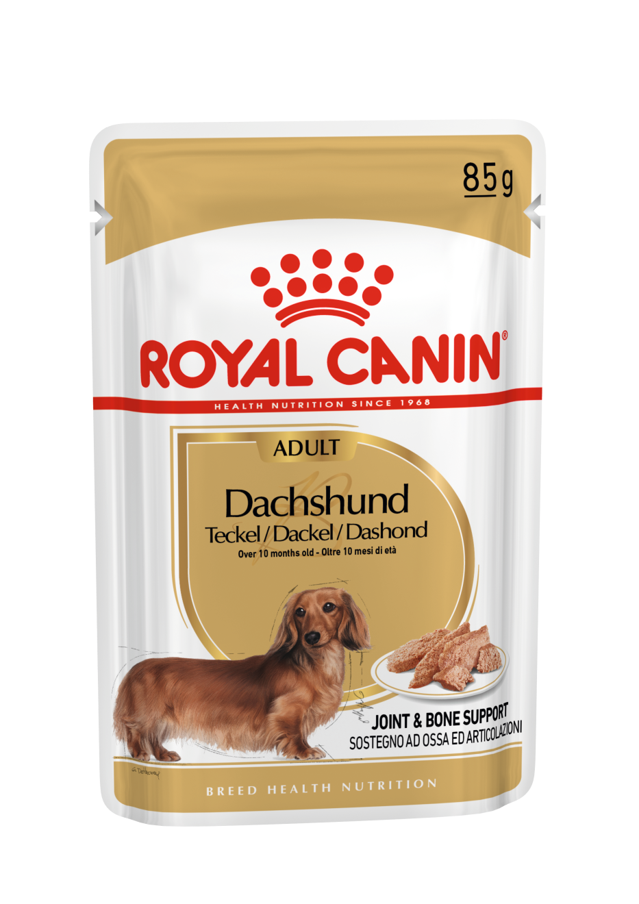 ROYAL CANIN Dachshund Adult Wet Dog Food Pouches - 12 x 85g