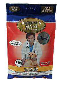 BREEDERS RECIPE GLUTEN FREE Adult Small Bite Dog Food - 3kg or 8kg
