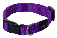 Load image into Gallery viewer, ROGZ Classic Medium 16mm Snake Reflective Dog Collar
