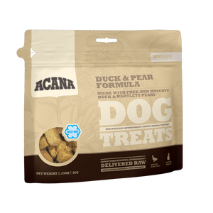 ACANA DOG TREATS:  Singles Duck & Pear Freeze-Dried Dog Treats