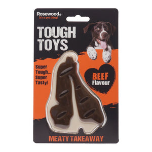 Meaty Tough Beef Steak Dog Toy bizzibabs.com