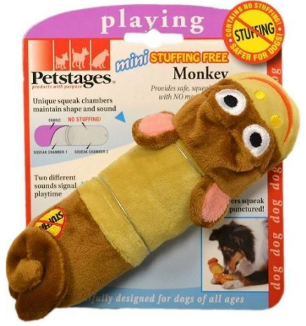 Lil Squeak Monkey Dog Toy