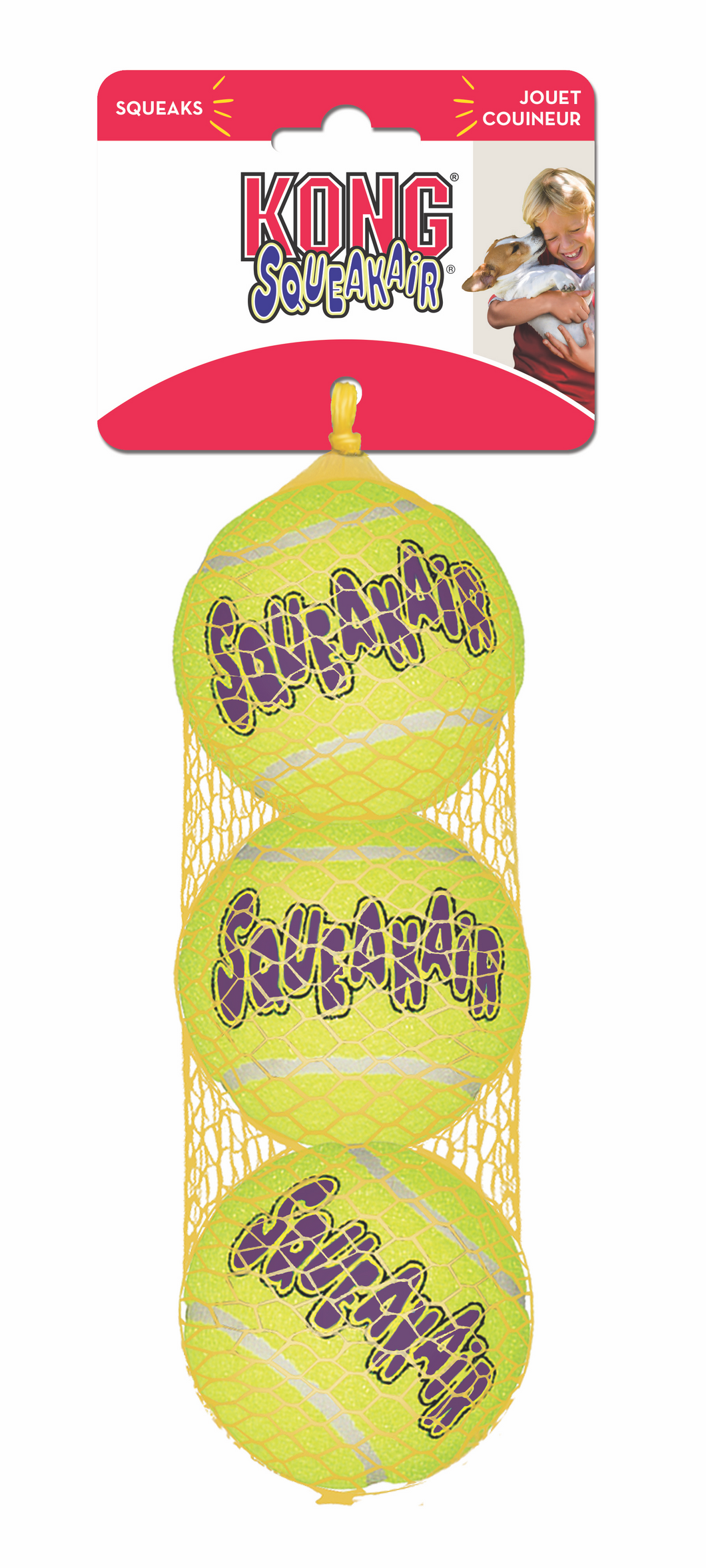 ROGZ Airdog Squeakair Tennis Ball, Medium