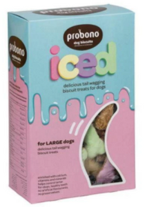 PROBONO Dog Biscuits:  Iced for Small and Large Dogs - 1kg