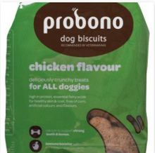 Load image into Gallery viewer, PROBONO Dog Biscuits: Small Pack:  Chicken or Oxtail Flavour Biscuits 300g

