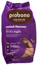 Load image into Gallery viewer, PROBONO Dog Biscuits: Small Pack:  Chicken or Oxtail Flavour Biscuits 300g
