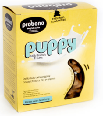 PROBONO Puppy Milk Dog Biscuits:  All Size Puppy Dogs - 650g