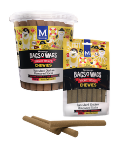 BAGS O' WAGS: Montego Treats For Adult Dogs - Chicken Chewies