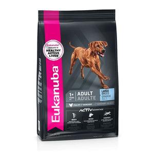 Eukanuba ADULT Large Breed Dog Food - Poultry - 3kg, 9kg or 15kg
