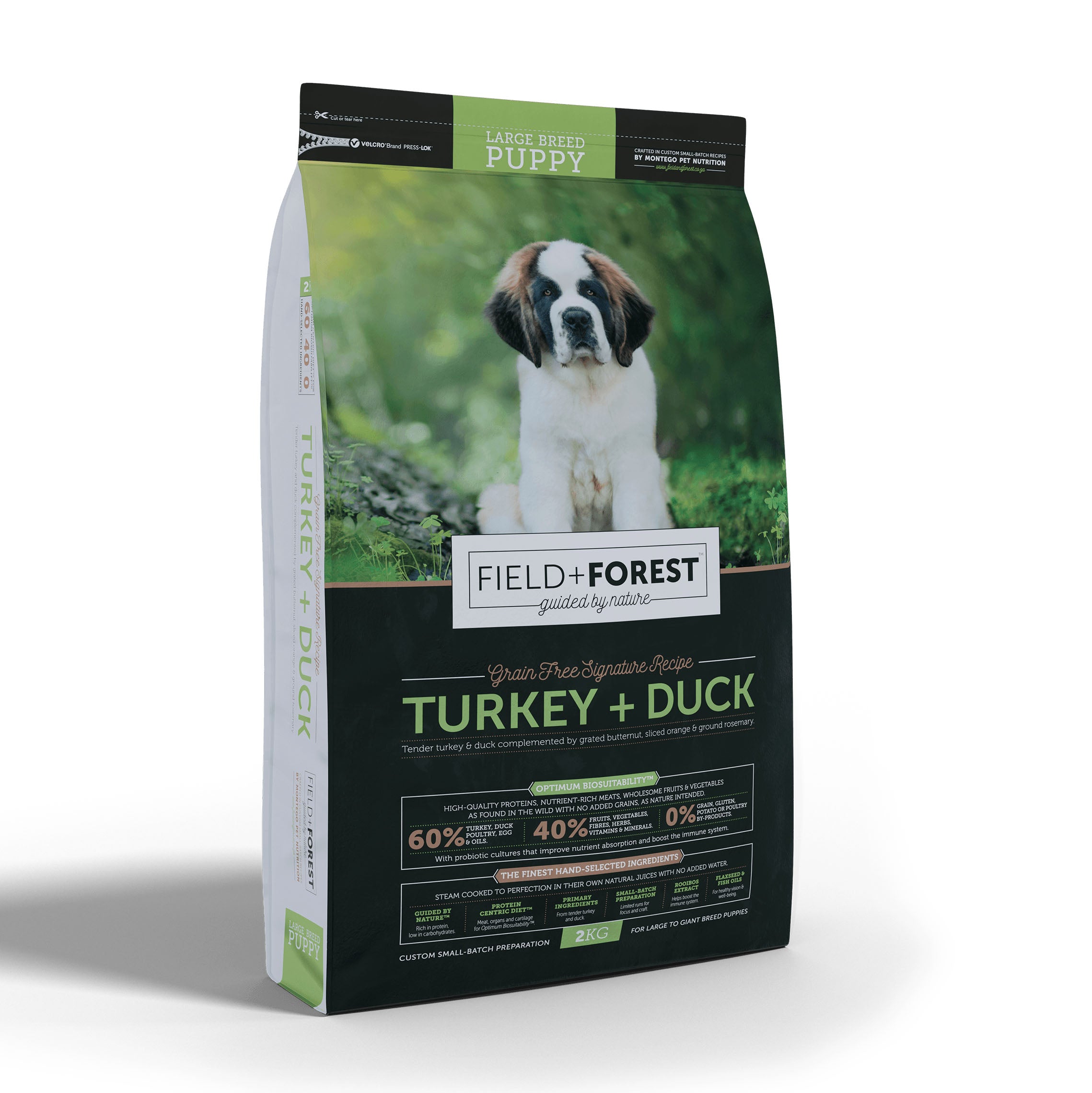 Montego FIELD FOREST Turkey Duck Large Breed Puppy Food