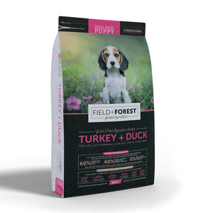 DISCOUNTED 25 JAN 2024: Montego FIELD+Forest Turkey + Duck Small Breed Puppy Food