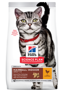 HILL'S SCIENCE PLAN Adult Hairball Indoor Dry Cat Food Chicken Flavour