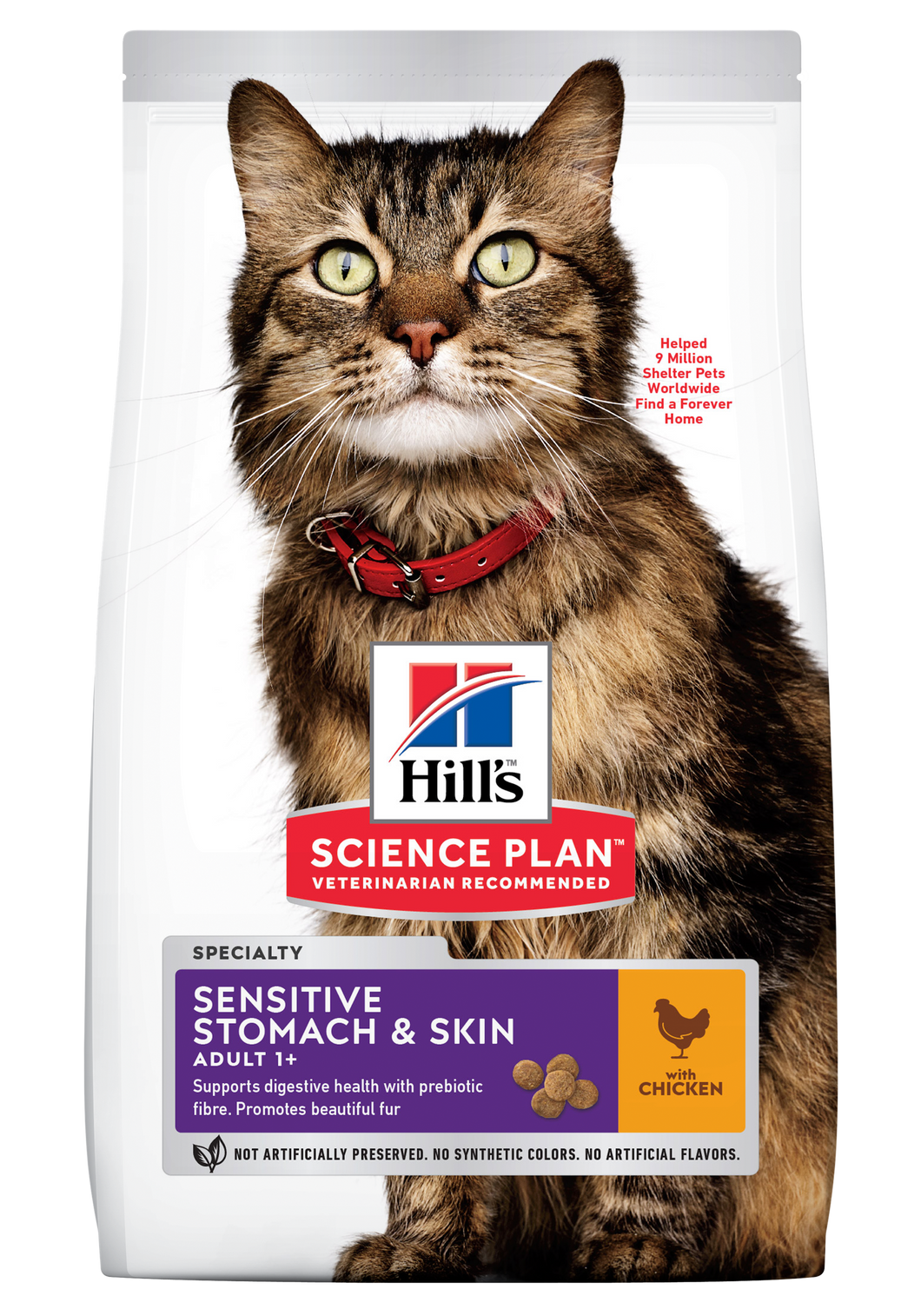 HILL'S SCIENCE PLAN Adult Sensitive Stomach & Skin Dry Cat Food Chicken Flavour