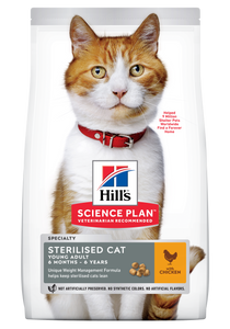 HILL'S SCIENCE PLAN Young Adult Sterilised Cat Dry Cat Food Chicken Flavour