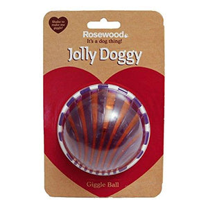 Jolly Doggy Giggle Dog Toy Ball 9cm diameter