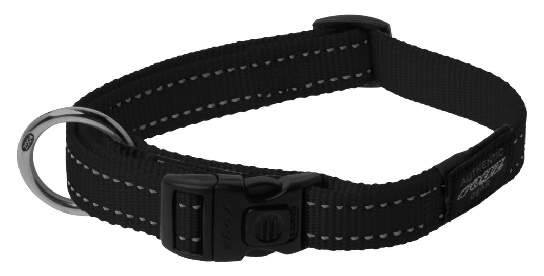 ROGZ Classic Utility Dog Collar - Large 20mm (Reflective)