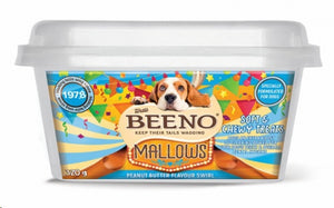 Beeno Mallows Peanut Butter Flavour Swirl Dog Treats - 120g & 320g
