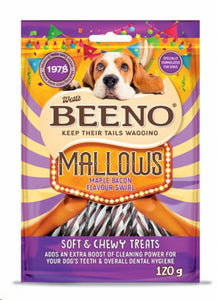Beeno Mallows Maple Bacon Flavour Swirl Dog Treats - 120g & 320g