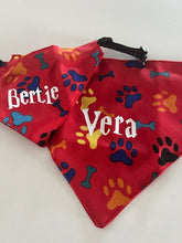 Load image into Gallery viewer, Bandana PERSONALISED with or without a quality ROGZ Classic Collar
