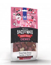 Load image into Gallery viewer, HEART MIX:  Montego Bags O Wags Treats Chewies - 120g, 500g or 1.5kg
