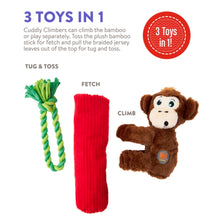 Load image into Gallery viewer, Cuddly Climber Panda 3-toys-in-1  Dog Toy - 30cm
