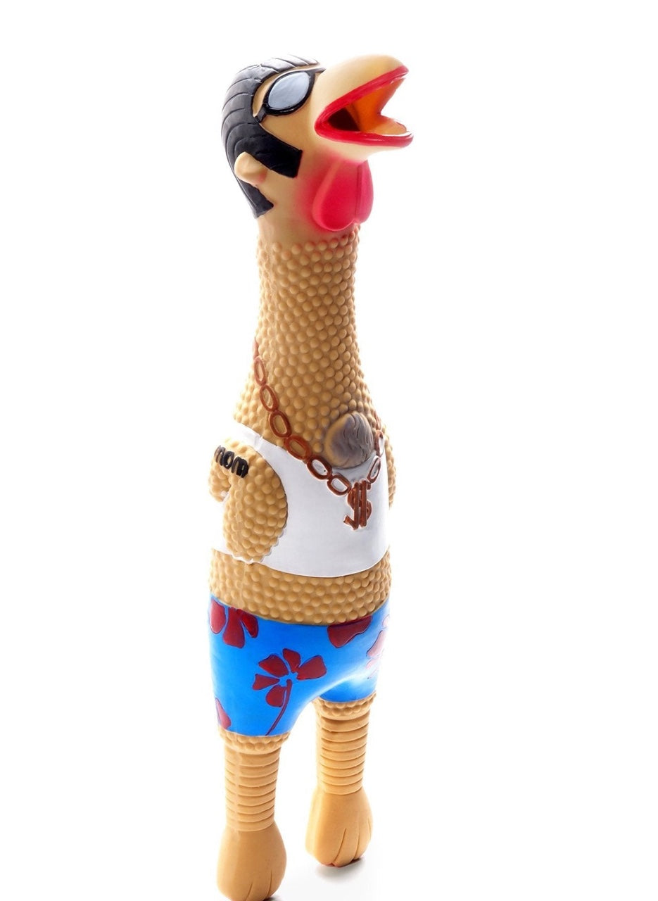 Squawker Natural Latex Dog Toy: Earl or Hendrietta