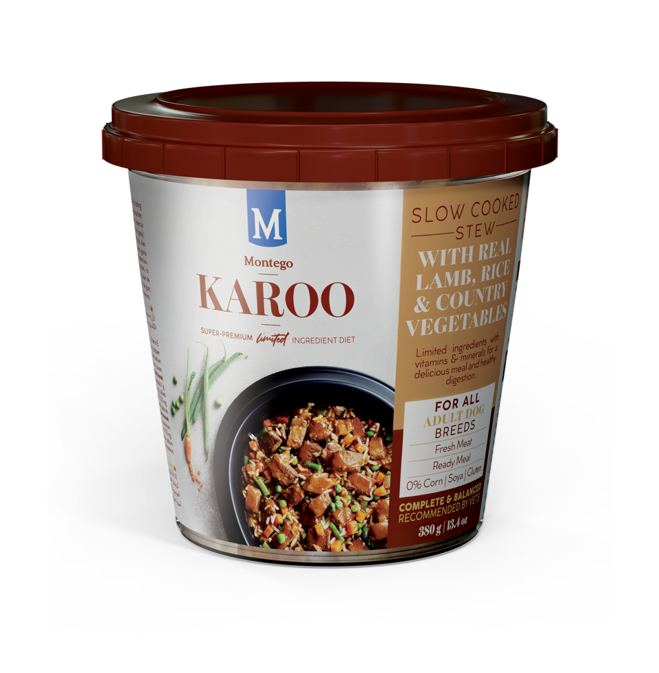 Montego KAROO Adult Dog Wet Food in Tubs - Lamb -12x380g