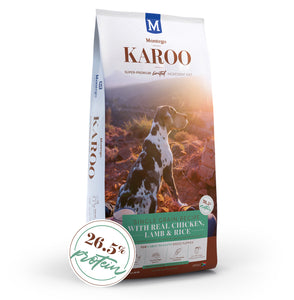 Montego KAROO Puppy Dry Food - Large to Giant Breed Puppy 1.75kg, 8kg, 15kg and 20kg