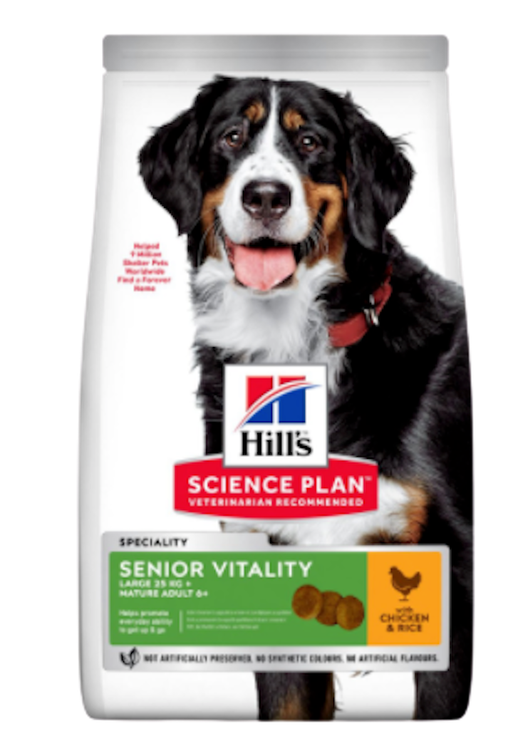 HILL'S Senior Vitality Large Breed 6+ Dry Dog Food with Chicken
