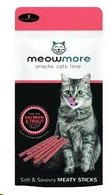 Meowmore Salmon and Trout  Cat Treat Sticks  - 3PC Flat Pack