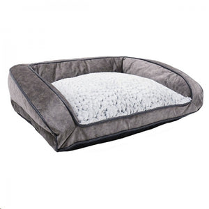 Luxury Fleece Lined Plush Sofa Pet Bed Medium & Large