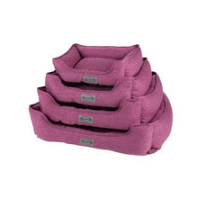 Load image into Gallery viewer, SCRUFFS Manhattan Box Bed for Dogs - Berry Purple
