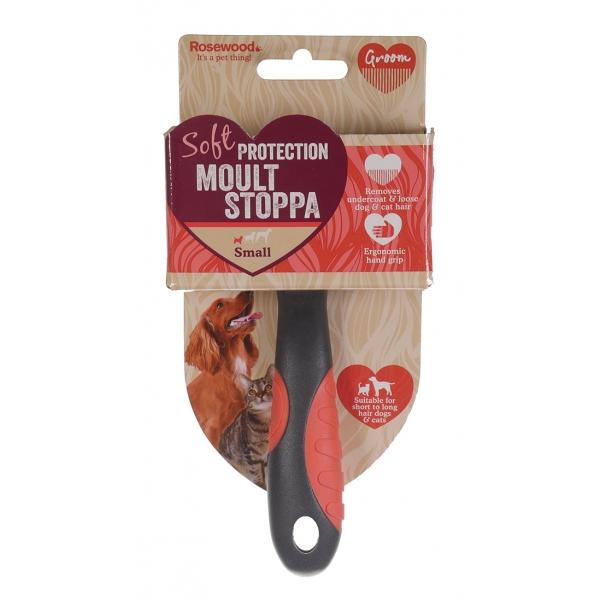 Rosewood Dog Moult Stoppa De-shredder Grooming Tool (Small or Medium Size)
