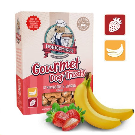 Montgomery's Strawberry & Banana Biscuits - 1kg