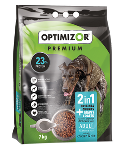 Optimizor Premium 2-in-1 Gravy Coated Dog Food Adult
