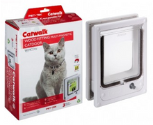 Load image into Gallery viewer, Wood Pet Door for Cats &amp; Dogs - Multi-Magnetic Fitting
