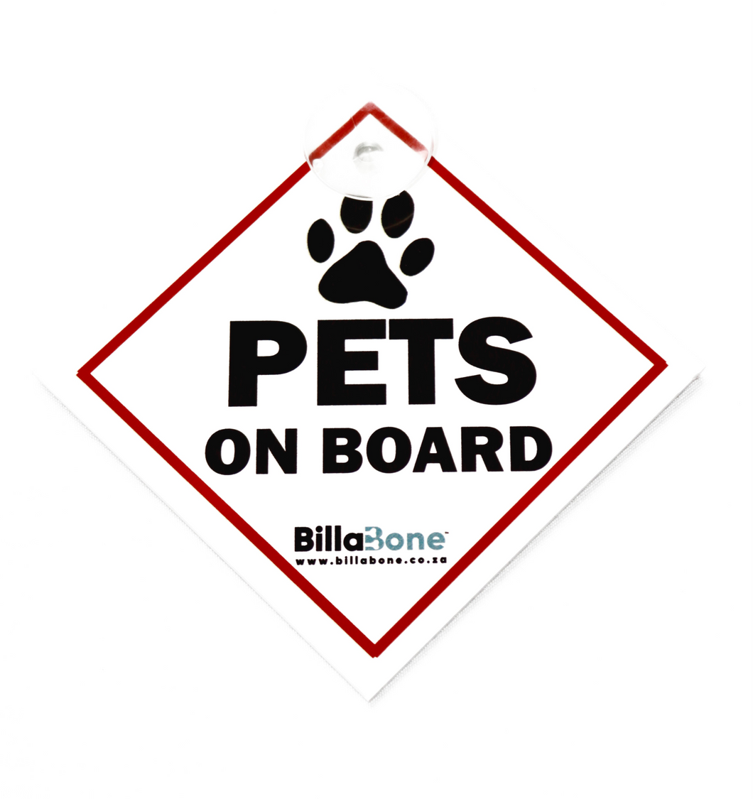 Pets on Board - Billabone Sticker or Car Sign