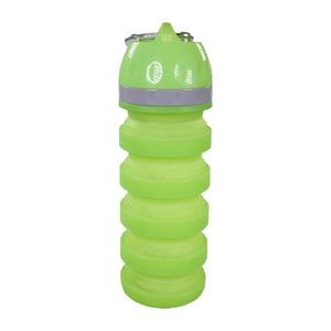 Rosewood Collapsible Travel Bottle - Collapsed height is 12cm / Expanded height is 21cm