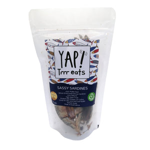 YAP WHOLE Dried South African Sassy Sardines - Cat & Dog Treats