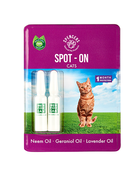 Spencers Natural Tick & Flea Repellent and Skin Healing Cat Spot-On Drops