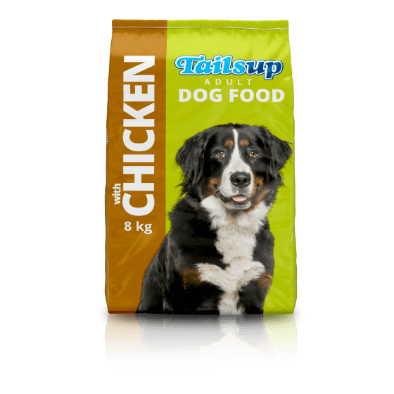 Tailsup with Chicken - Food for Adult Dogs 8kg or 25kg