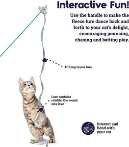 Unicorn Lure Teaser Wand Cat Toy