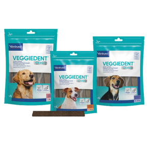 VeggieDent Fr3sh Dental Chews for Dogs - 4 Sizes, X-Small, Small, Medium & Large