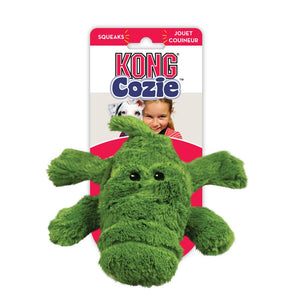 KONG Cozie Green Ali the Alligator Plush Toy (Small & Medium)