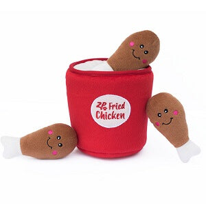 ZippyPaws Chicken Bucket Burrow Dog Toy