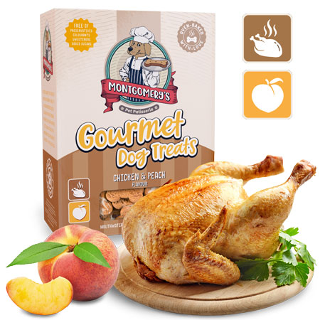 Montgomery's Chicken & Peach Biscuits - 1kg