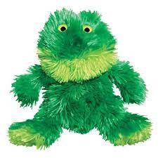 Kong Plush Frog Dog Toy with Squeaker - Small & Medium
